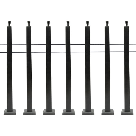 Dwellnix Cable Railing Post Railing Column 36 x2 x2 Level drilled Post Adjustable Top
