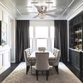 thumbnail image 6 of Parrot Uncle Modern 48 inch Brushed Nickel Chandelier Flush Mount Ceiling Fan, Indoor Reverse Fandeliers with Lights and Remote, 6 of 12