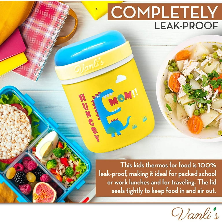 Vanli's Kids Thermos for Hot Food. Leakproof Food Jar. Vacuum