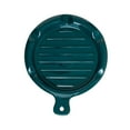 thumbnail image 2 of Shangren Ceramic Spoon Holder Dessert Plate Spoon Rest for Spatula Counter Countertop Dark Green, 2 of 8
