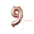 thumbnail image 1 of 16 Inches Decorative Balloon Birthday Rose Gold Aluminum Foil Numeral Shape Balloon Home Decoration, 1 of 1