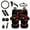 Eagle American Flag, variant on Jeiento Butterfly Car Accessories Sets 14 PCS Car Seat Covers Full Set with Flower Steering Wheel Cover Seatbelt Pads Gear Shift Knob Covers Set Rearview Mirror Cover Coasters Keychains