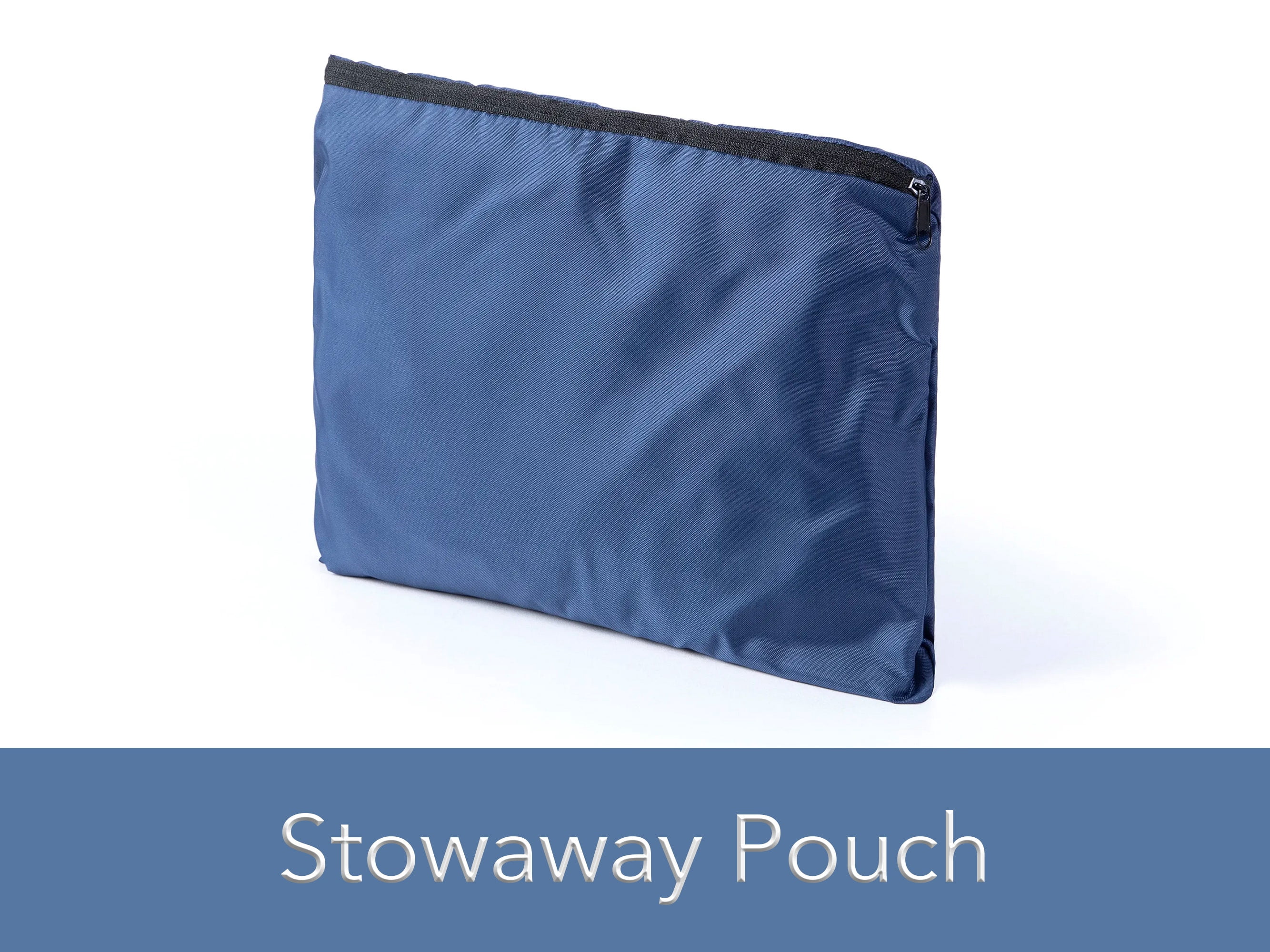 Covermates Keepsakes Deluxe Garment Bag Set - Premium Polyester - Full Length Zipper - ID Window - Carrying Handles - Stowaway Pouch - Closet Storage, Blue