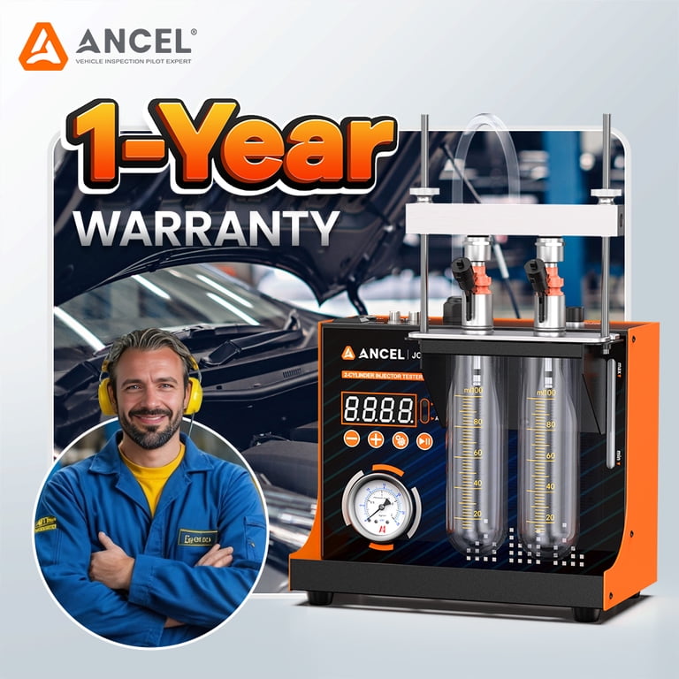 ANCEL JC200 Fuel Injector Tester Machine, Dual Channel lnjector