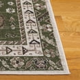 thumbnail image 4 of SAFAVIEH Bayside Sherwood Oriental Polyester Area Rug, Green/Beige, 5'3" x 7'6", 4 of 11