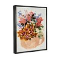 thumbnail image 3 of Stupell Industries Abstract Flower Bouquet Shapes Painting Jet Black Floating Framed Canvas Print Wall Art, Design by Ania Zwara, 3 of 6