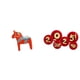 thumbnail image 1 of Figura de escritorio,Estatua de caballo Dala tradicional sueca,artesanía,Figura creativa de caballo de Dalecarlian,Abanicos plegables festivos,Decoraciones de abanicos de papel para el Año, 1 of 8