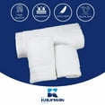 thumbnail image 3 of Kaufman - Personalized Luxury Hotel Quality Towels Embroidered (2 Bath Towel, 2 Hand Towel, & 2 Washcloth) White Towel Set with Monogrammed Letter 100% Cotton for Bathroom, Kitchen and Spa (His/Hers), 3 of 5