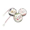 thumbnail image 2 of Double-Sided Measuring Tape Fabric Covered Body Measurement Portable Sewing Measuring Tool, Pink, 2 of 9