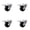 4 Swivel - Total Lock Brakes  - Black, variant on 4 Inch Soft Rubber Wheel Swivel Bolt Hole Caster Service Caster Brand