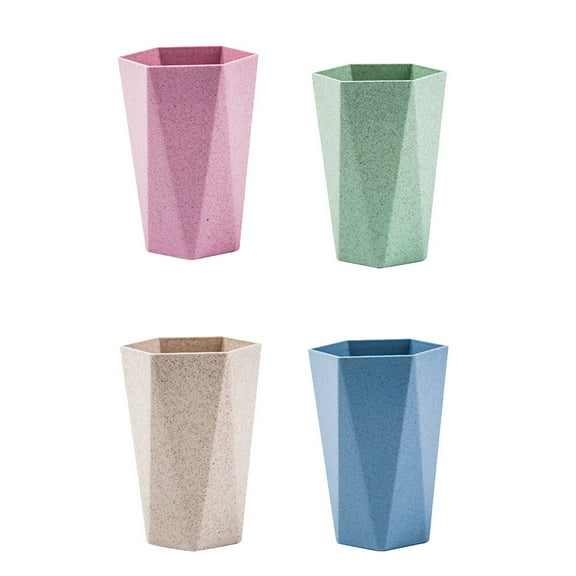 LEORX Toothbrush Cup Plastic Mouthwash All People Outdoor 4Pcs