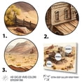 thumbnail image 3 of Designart Wild West Town I Canvas Wall Art, 3 of 5