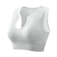 thumbnail image 3 of Brasier Mujer Ropa Interior Femenina para Fitness, Running, Yoga, Chaleco A Prueba de Golpes, Escote En U Profundo, sin Aros de Acero, Sujetador Cómodo Fruncido Grande, 3 of 3