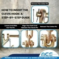 thumbnail image 5 of 6 Pack Heavy Duty G70 3/8" Clevis Slip Hook w/ Safety Latch Flatbed Truck Trailer Transport Tow Chain Hook 6600 lbs WLL, 5 of 8