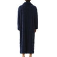 thumbnail image 4 of Sakmal Mens Moomoo Nightgowns Long Sleeve Flannel Soft Fleece Pajama Dress Collared Blue Nightgowns for Men with Pockets, 4 of 5
