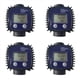 thumbnail image 1 of 4X Medidor de Flujo de Combustible de Aceite de Turbina K25 Medidor de Flujo de Agua Medidor de Flujo LCD Medidor de Flujo de Líquido de Tubería Sensores 2.3-3.3VB Azul, 1 of 4