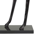 thumbnail image 5 of DecMode Aluminum Contemporary Prancing Horse Sculpture 19"W x 19"H, Polished Black Finish with Black Marble Base, 5 of 8