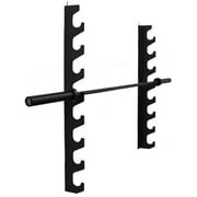 French Fitness 8 Bar Wall Mounted Horizontal Rack (New)