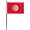 4x6 inch Plastic Stick Flag, variant on AGAS Tunisia Flag 3x5 ft 200D Nylon Fabric Double Stitched Canvas Header Brass Grommets Fade Resistant & Vivid Colors Can be Hung on Flagpole Outside or Indoors on a Wall