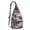 Grey-7, variant on Abstract Art Sling Backpack – Colorful Geometric Tie Dye Crossbody Daypack, Psychedelic Pop Art Hiking Bag for Women & Men, Fashionable & Lightweight Outdoor Travel Pack