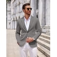 thumbnail image 2 of COOFANDY Men's Lightweight Two Button Knit Blazer - Casual Sport Coats Suit Jacket, 2 of 11