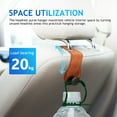 thumbnail image 4 of BRIGHTFUFU Brown Headrest Hook Car Organizer Car Purse Hanger for and Coat Storage, 4 of 6
