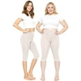 thumbnail image 2 of Stretch Is Comfort Women's and Plus Ultra Flex High Waist Knee Length Leggings | Adult Small- 5x, 2 of 7