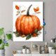 thumbnail image 4 of Qisvanset Framed Canvas Wall Art 12x16 Inch Watercolor Pumpkin Fall Thanksgiving Home Decor, 4 of 5