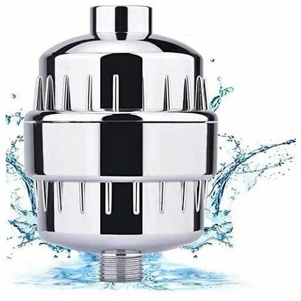 Filtro de ducha, filtro de ducha antical que filtra cloramina, flúor y metales pesados, filtro de ducha con cartuchos reemplazables que suaviza el agua dura, protege la piel y el cabello