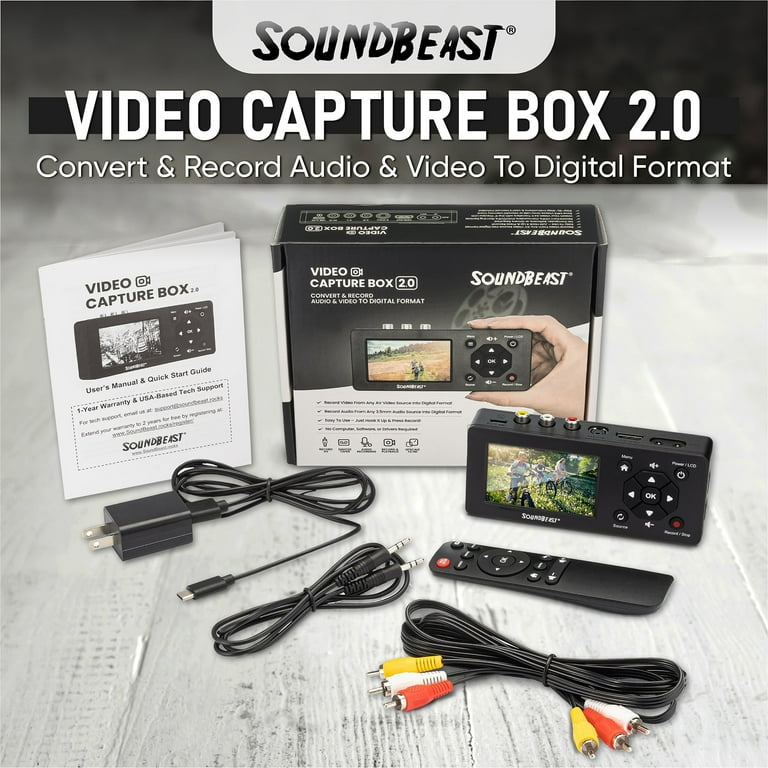 SoundBeast Video Capture Box Record Video Audio from VCR
