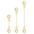 thumbnail image 3 of LANCHARMED 14K Gold Plated Double Lobster Clasp Cross Chain Extender Necklace Hooks for Women, 3 Pieces Gifts for Women, 3 of 9