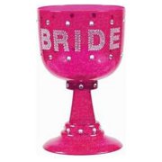 Amscan Bachelorette Bride Goblet, Hot Pink