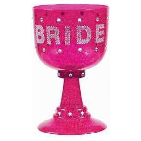 Amscan Bachelorette Bride Goblet, Hot Pink