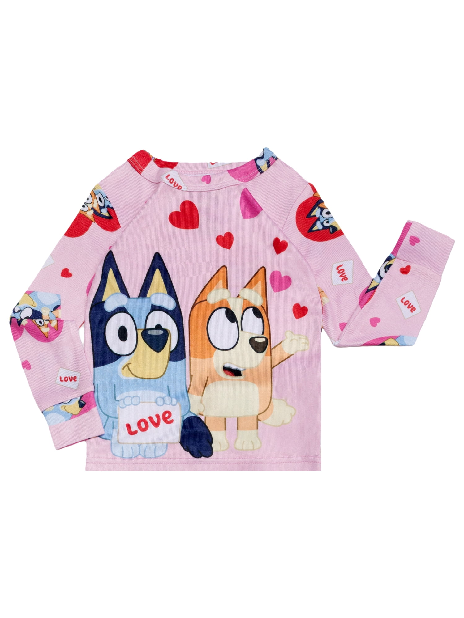 Character Toddler Unisex Valentine's Day Pajama Set, 2-Piece, Sizes 12M-5T