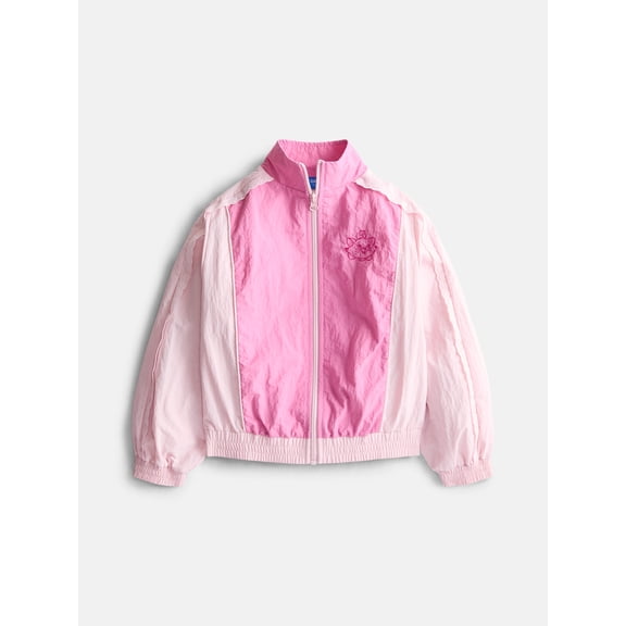 Marie Aristocats Girls Full Zip Windbreaker Jacket, Sizes 4-12