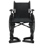 Karman 802N-Dy 30 lbs Lightweight Wheelchair with Flip Back Armrest and Elevating Legrest, 16" Seat