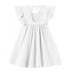 thumbnail image 2 of Vestido LYXIOF para niña pequeña, algodón y lino, volantes, color blanco, 130 cm, 2 of 2