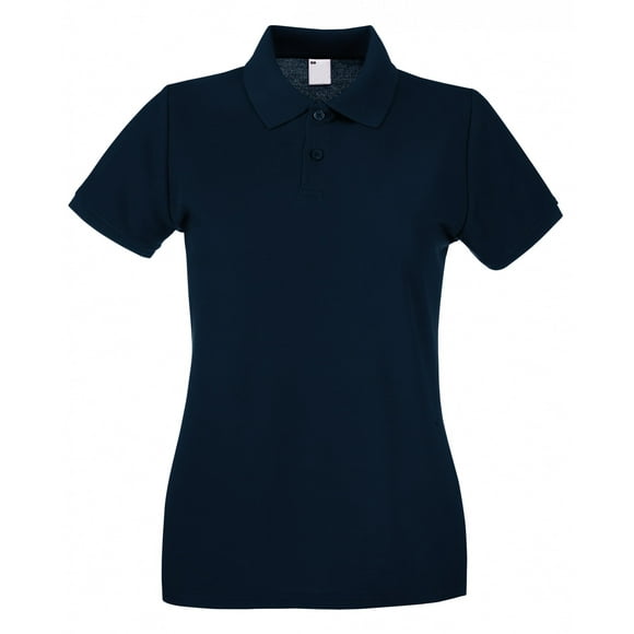 Womens Fitted Short Sleeve Casual Polo Shirt