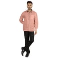 thumbnail image 2 of Bestman Solid Formal Shirt For Mens Button Down Shirt Front Patch Pocket Office Wear, 2 of 7