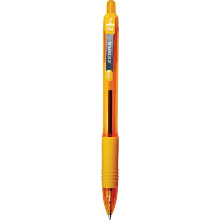 Zebra Neon Gel Pens Med 1.0 mm Comfort Grips Pocket Clip 2/Pk