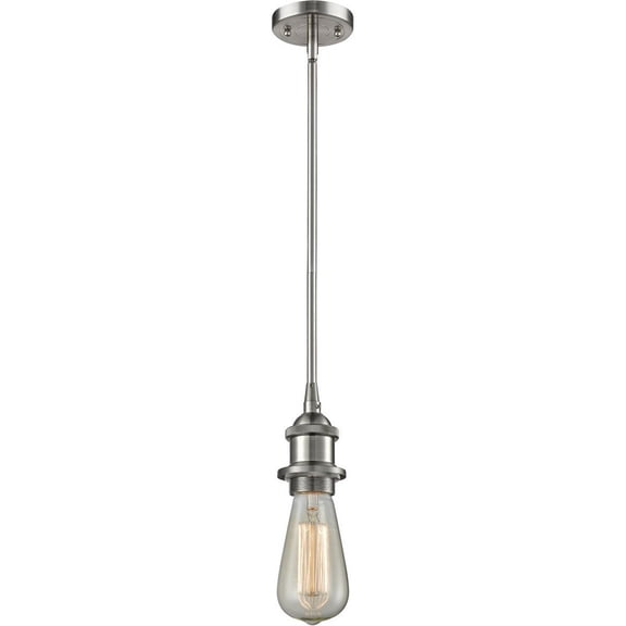 Innovations Lighting - One Light Bare Bulb Semi-Flush Mount-4.5 Inches Wide by 4