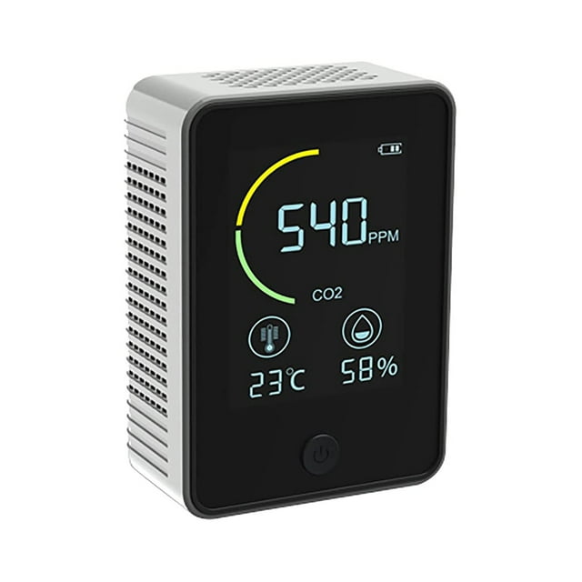 Leutsin Détecteur de Concentration de CO2- Meter LCD Backlight Indoor Carbon Dioxide CO2-