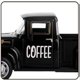 thumbnail image 2 of Camión de Metal para Barra de Café, Camioneta Retro, Mini Camión Fundido A Presión para Decoración de Mesa de Estación de Café de Granja (Negro), 2 of 6