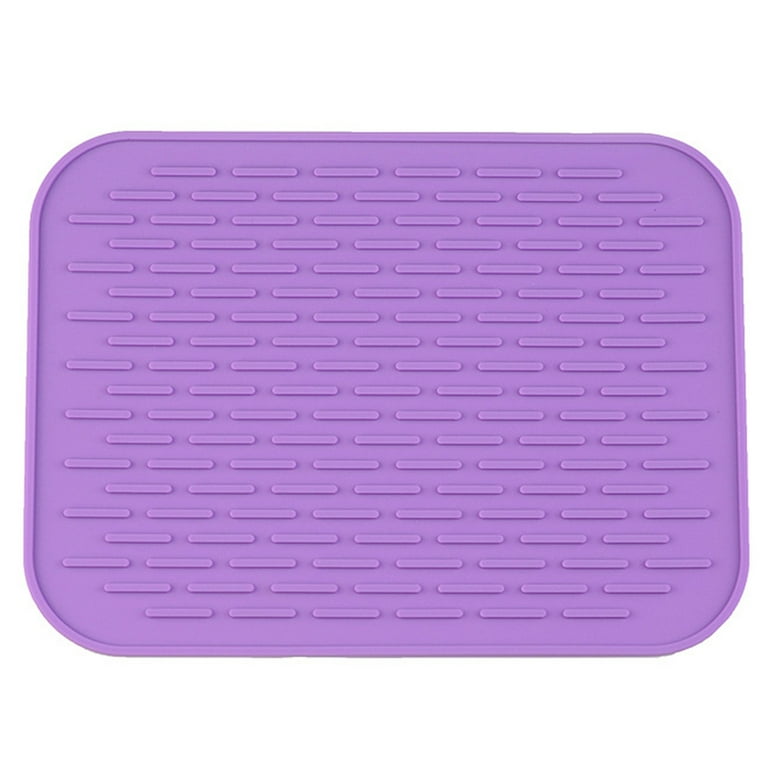 Bobasndm Premium Silicone Dish Drying Mats, Thicken Heat Resistant Dish  Drain Mat for Kitchen Sink Organizer Countertop Protection Cover