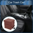 thumbnail image 2 of Unique Bargains car trash can 1 Pc Garbage Bag Middle Seat Faux Leather trash bin Red 1 Pcs (S), 2 of 6