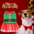 thumbnail image 4 of Robe de Chien de Noël Mignonne en Maille avec Jupe Imprimée Tenue de Mode Robe de Soirée Chaude Jupe pour Animaux de Compagnie Costume Chiot, 4 of 10