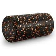 ProsourceFit High Density Speckled Black Foam Roller for Myofascial Release, Trigger Point Massage, and Muscle Therapy