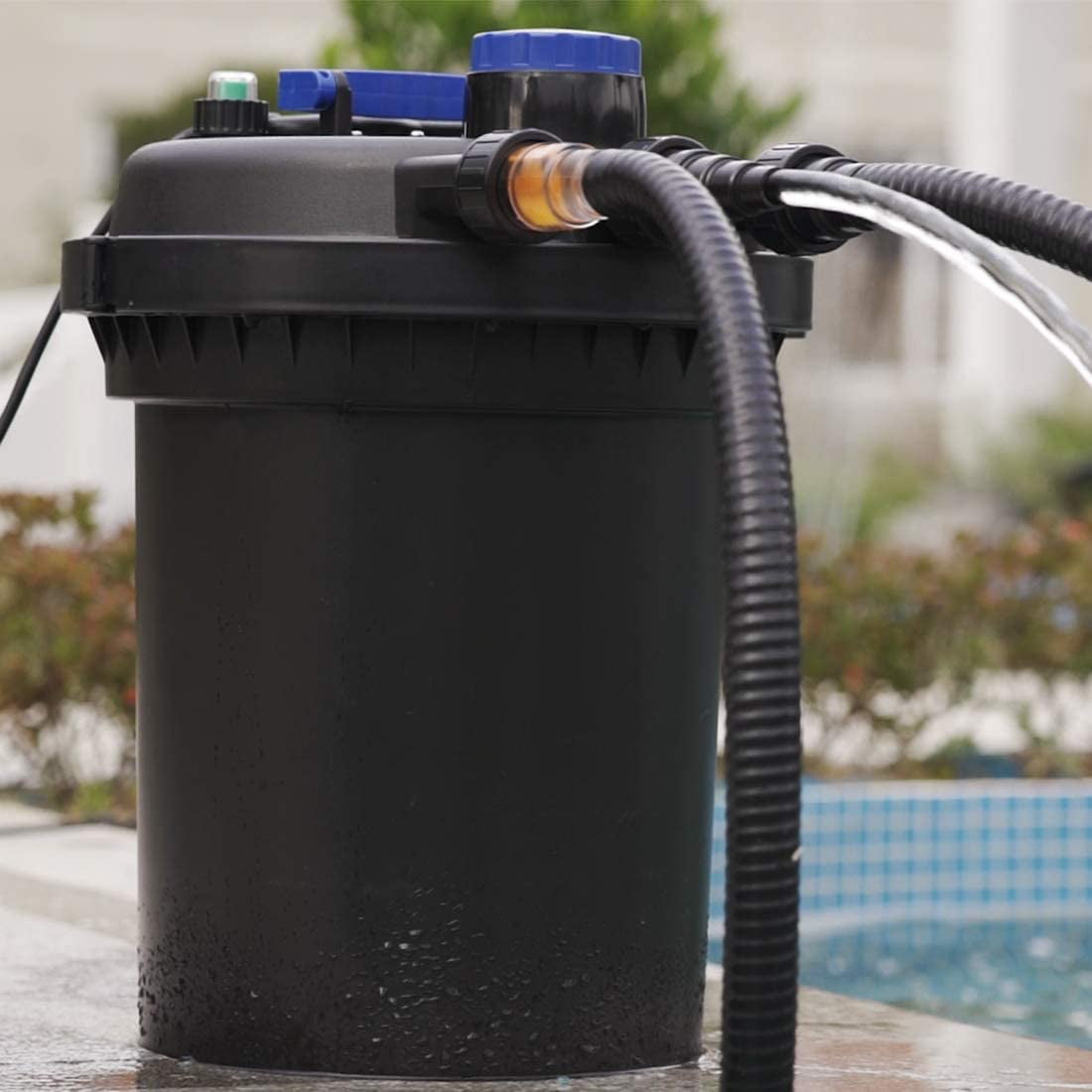 2600 GPH Pump 4000 Gal Pond Filter w/ 13W UV Sterilizer Koi Easy Backwash 