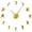 Gold, variant on Team-Building Activities Frameless Wall Clock Stickers, DIY Modern Decorative Clocks for Living Room, Bedroom, Office - Easy to Install, Large 3D Clock Design (Silver,27in)