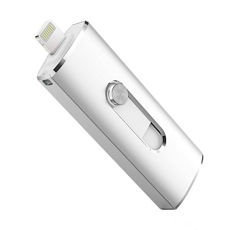 - KOOTION 64GB iPhone USB 2.0 Flash Drive Memory Stick Fold Storage Thumb Pen Drive Swivel, Silver